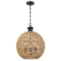 Lampa wisząca Casablanca - 3 źródła światła - Palladiański brąz QZ-CASABLANCA-3P-PBZ Elstead Lighting