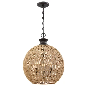 Lampa wisząca Casablanca - 3 źródła światła - Palladiański brąz QZ-CASABLANCA-3P-PBZ Elstead Lighting