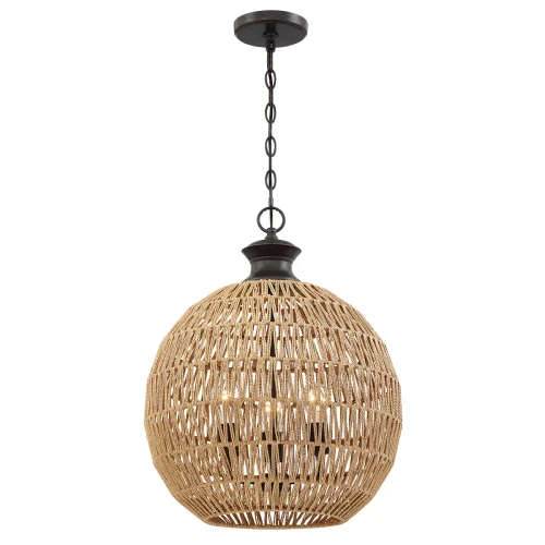 Lampa wisząca Casablanca - 3 źródła światła - Palladiański brąz QZ-CASABLANCA-3P-PBZ Elstead Lighting