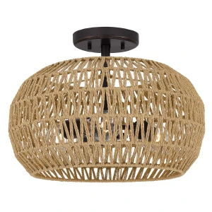 Półplafon Casablanca - 3 źródła światła - Palladiański brąz QZ-CASABLANCA-3SF-PBZ Elstead Lighting