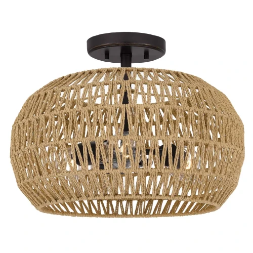 Półplafon Casablanca - 3 źródła światła - Palladiański brąz QZ-CASABLANCA-3SF-PBZ Elstead Lighting
