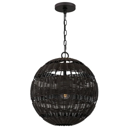 Lampa wisząca Lindendale - 1 źródło światła - Western brąz QZ-LINDENDALE-P-WT Elstead Lighting