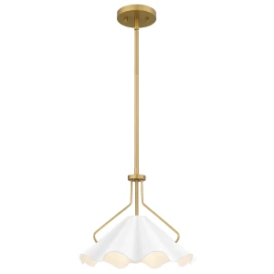 Lampa wisząca Mejia - 1 źródło światła - Postarzany mosiądz QZ-MEJIA-1P-S-AB Elstead Lighting