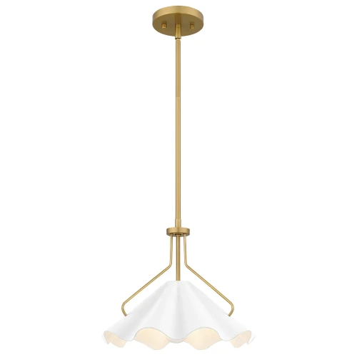Lampa wisząca Mejia - 1 źródło światła - Postarzany mosiądz QZ-MEJIA-1P-S-AB Elstead Lighting
