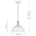 Lampa wisząca Mejia - 1 źródło światła - Postarzany mosiądz QZ-MEJIA-1P-S-AB Elstead Lighting