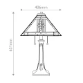 Lampa stołowa Navajo - 2 źródła światła - Brązowy  QZ-NAVAJO-TL-VB Elstead Lighting