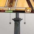 Lampa stołowa Navajo - 2 źródła światła - Brązowy  QZ-NAVAJO-TL-VB Elstead Lighting