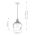 Lampa wisząca Royer - 1 źródło światła - Matowa czerń QZ-ROYER-1P-MBK Elstead Lighting