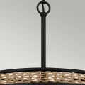 Lampa wisząca Teton - 5 źródeł światła - Matowa czerń QZ-TETON-5P-MBK Elstead Lighting
