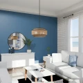 Lampa wisząca Teton - 5 źródeł światła - Matowa czerń QZ-TETON-5P-MBK Elstead Lighting