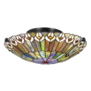 Plafon Watkins - 2 źródła światła - Valiant brąz QZ-WATKINS-F-VB Elstead Lighting
