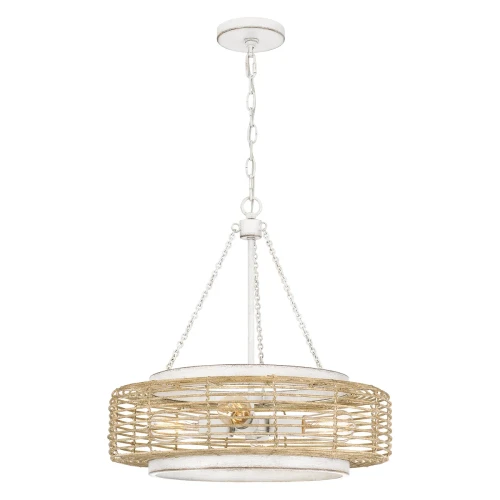 Lampa wisząca Waylon - 4 źródła światła - Antyczna biel QZ-WAYLON-4P-AWH Elstead Lighting