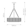 Lampa wisząca Waylon - 4 źródła światła - Antyczna biel QZ-WAYLON-4P-AWH Elstead Lighting
