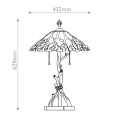 Lampa stołowa Whispering - 2 źródła światła - Valiant brąz QZ-WHISPERING-TL-VB Elstead Lighting