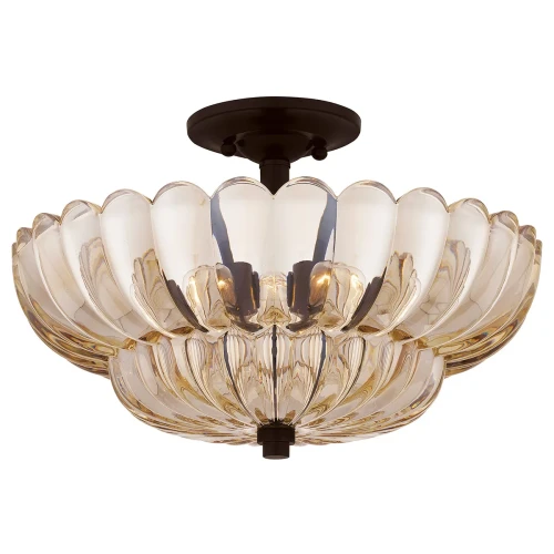 Półplafon Whitecap - 4 źródła światła - Kakaowy brąz QZ-WHITECAP-SF-M Elstead Lighting