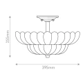 Półplafon Whitecap - 4 źródła światła - Kakaowy brąz QZ-WHITECAP-SF-M Elstead Lighting