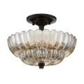 Półplafon Whitecap - 3 źródła światła - Kakaowy brąz QZ-WHITECAP-SF-S Elstead Lighting