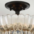 Półplafon Whitecap - 3 źródła światła - Kakaowy brąz QZ-WHITECAP-SF-S Elstead Lighting