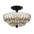 Półplafon Whitecap - 3 źródła światła - Kakaowy brąz QZ-WHITECAP-SF-S Elstead Lighting