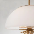 Lampa wisząca Staring - 3 źródła światła - Przecierane złoto STARING-3P-DG-OPAL Elstead Lighting