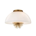 Lampa wisząca Staring - 3 źródła światła - Przecierane złoto STARING-3P-DG-OPAL Elstead Lighting