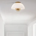 Lampa wisząca Staring - 3 źródła światła - Przecierane złoto STARING-3P-DG-OPAL Elstead Lighting