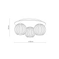 Lampa sufitowa VIRLO WHITE 3XE14 11078 TK Lighting