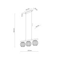Lampa wisząca VIRLO WHITE 3XE14 11079 TK Lighting
