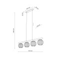 Lampa wisząca VIRLO WHITE 4XE14 11080 TK Lighting