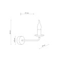 Kinkiet LIMAL SABIA 1XE14 11344 TK Lighting