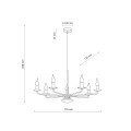 Lampa wisząca LIMAL SABIA 7XE14 11346 TK Lighting