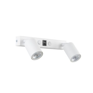Kinkiet NEX WHITE 2XGU10 / USB 11355 TK Lighting