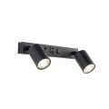 Kinkiet NEX BLACK 2XGU10 / USB 11356 TK Lighting