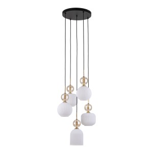 Lampa wisząca SOPHIA COGNAC WHITE 5XE14 11593 TK Lighting