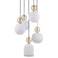 Lampa wisząca SOPHIA COGNAC WHITE 5XE14 11593 TK Lighting