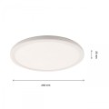 Plafon LED SLIM  super cienki 24W 30cm IP54 biały CCT zmienna barwa światła