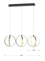 7134-0310 Lampa wisząca LED trójka Valla Aviano Lighting