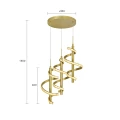 9209-0315 Lampa wisząca LED trójka okrągła CLARET Aviano Lighting