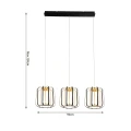 7210-0310 Lampa wisząca trójka prosta XARA Aviano Lighting