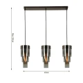 7211-0310 Lampa wisząca trójka prosta GRANS Aviano Lighting