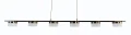 7066-702 Lampa wisząca szóstka CASSIS czarna Aviano Lighting