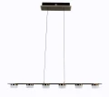 7066-702 Lampa wisząca szóstka CASSIS czarna Aviano Lighting