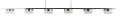 7066-703 Lampa wisząca szóstka CASSIS nikiel-mat Aviano Lighting