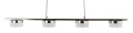 7066-503 Lampa wisząca czwórka CASSIS nikiel-mat Aviano Lighting