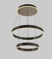 6072-305 Lampa wisząca podwójna MARLING czarny chrom Aviano Lighting