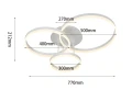 9055-308 Lampa sufitowa trójka RAVELO Aviano Lighting