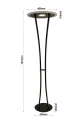 3067-302 Lampa podłogowa ARNAS z pilotem Aviano Lighting