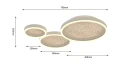 9069-313 Lampa sufitowa trójka BORMES Sand Aviano Lighting