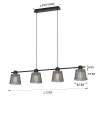6219-0410 Lampa wisząca czwórka MITICA Aviano Lighting