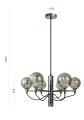 6221-0610 Lampa wisząca szóstka CLASSICO Aviano Lighting